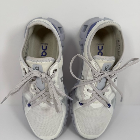 On Running Women's Sneakers - White and Blue - Picture 5 of 13